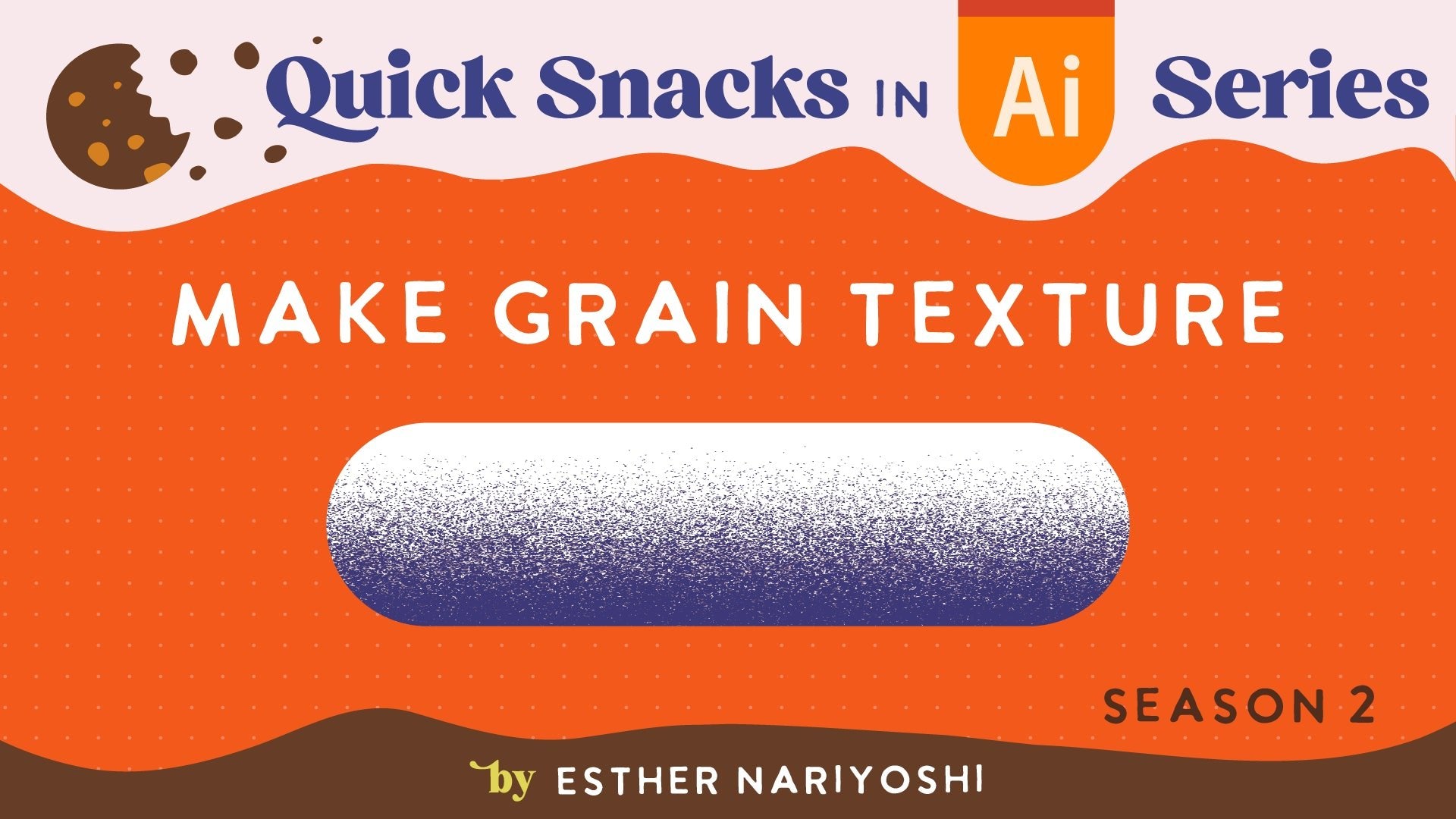 How to Make Vector Grain Texture in Adobe Illustrator Tutorial - Esther Nariyoshi