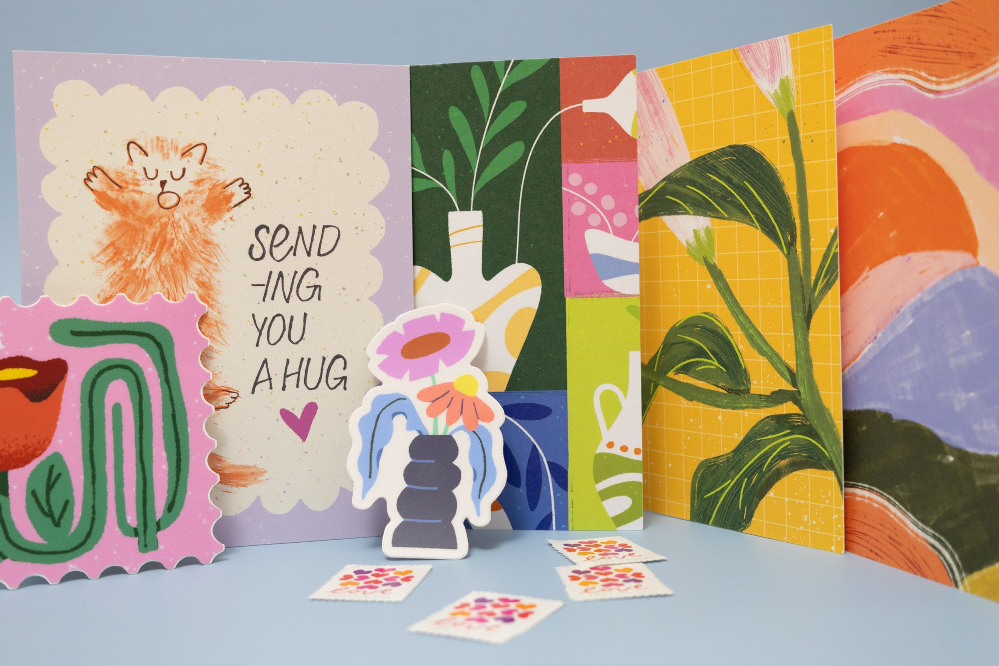 Stationery Mystery Box | Greeting Cards, Stickers & Stamps | Ships Every 2 Months-1