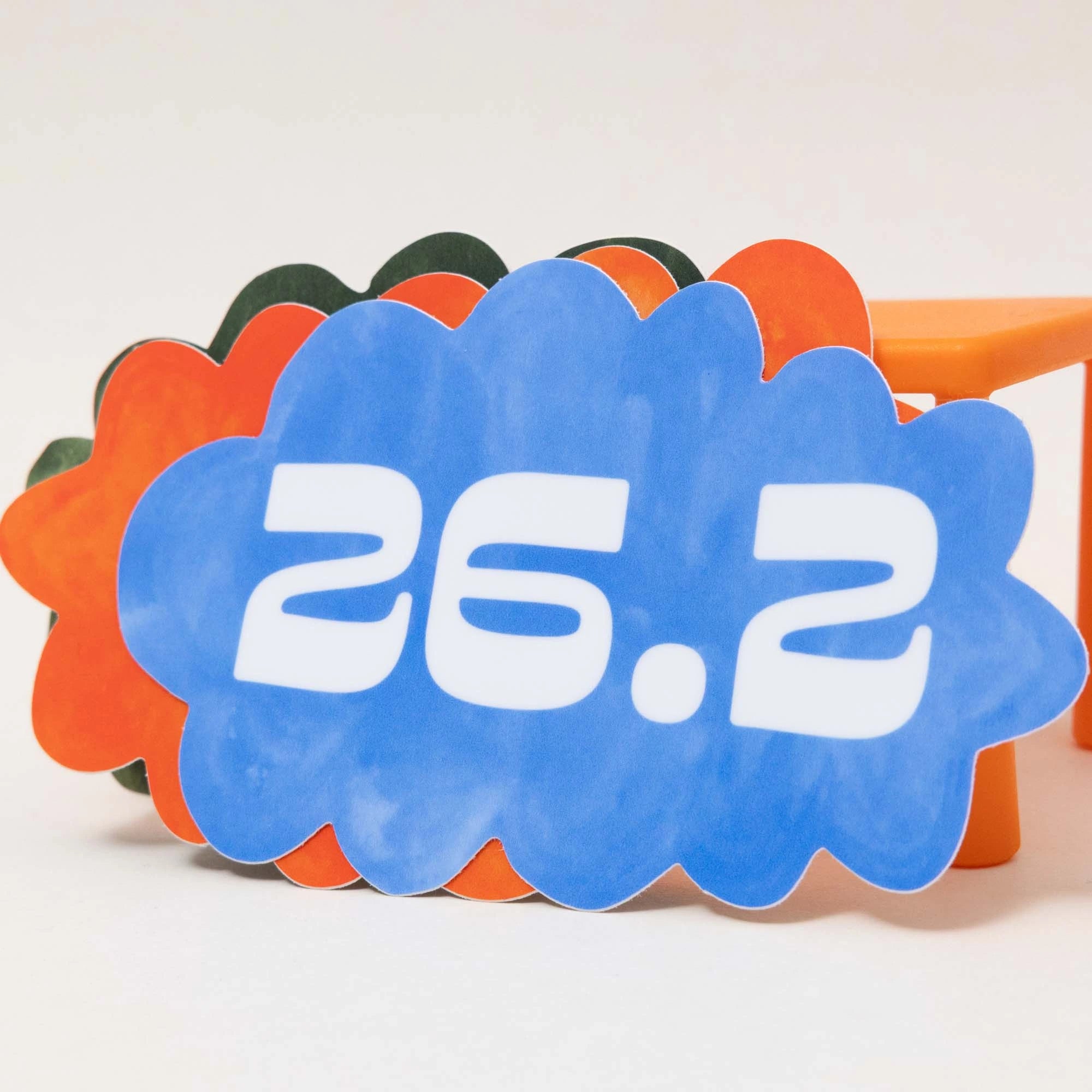 Running Distance Die Cut Stickers | 10K, 13.1, 26.2 | Watercolor Bumper Stickers-9