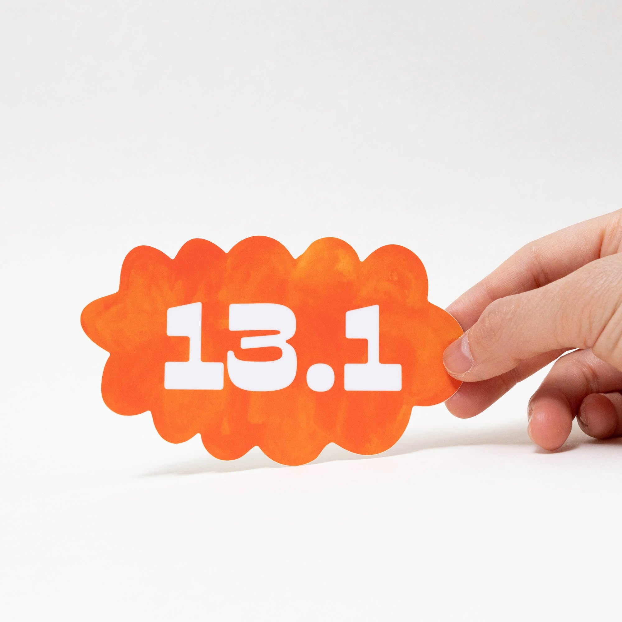Running Distance Die Cut Stickers | 10K, 13.1, 26.2 | Watercolor Bumper Stickers-2