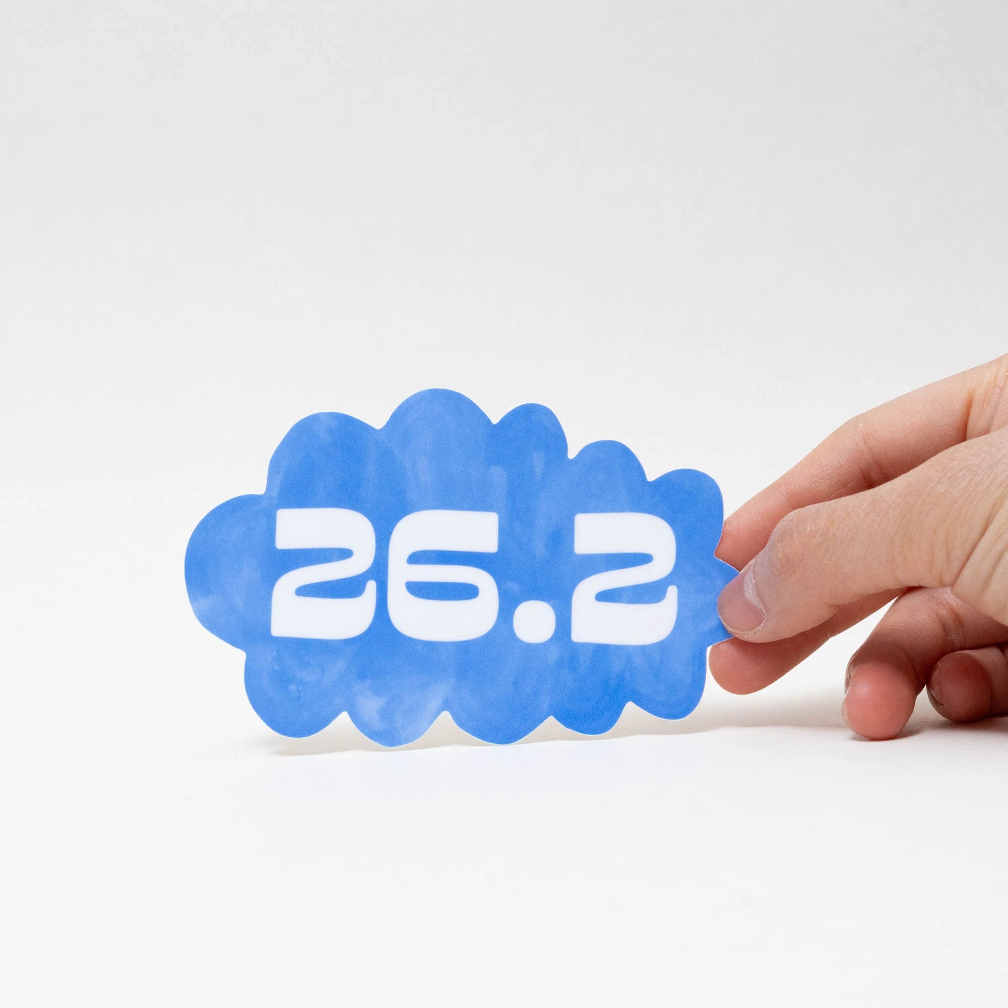 Running Distance Die Cut Stickers | 10K, 13.1, 26.2 | Watercolor Bumper Stickers-3