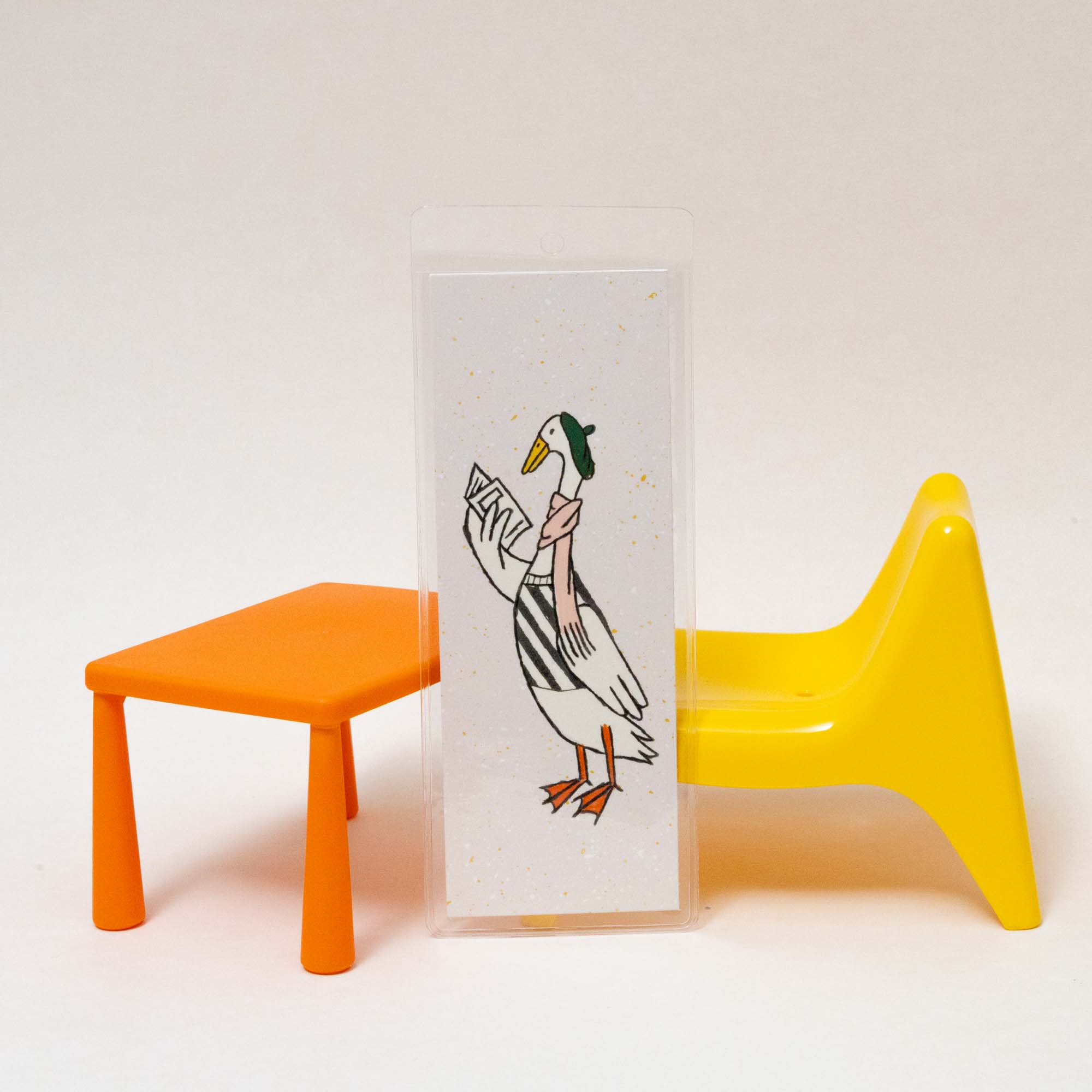 Duck Bookmark | Illustrated Bookmark, 2×5.5" - Esther Nariyoshi