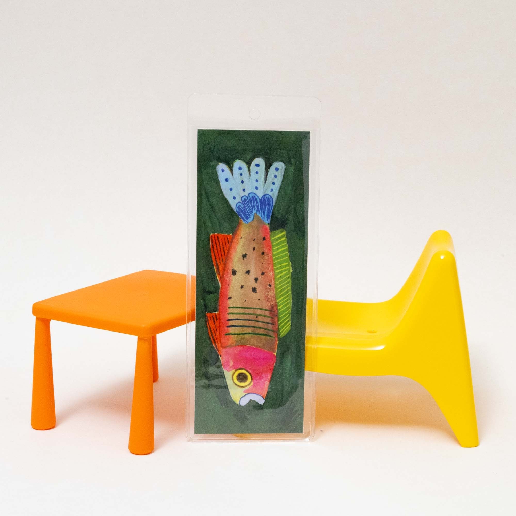 Fish Bookmark | Illustrated Bookmark, 2×5.5" - Esther Nariyoshi