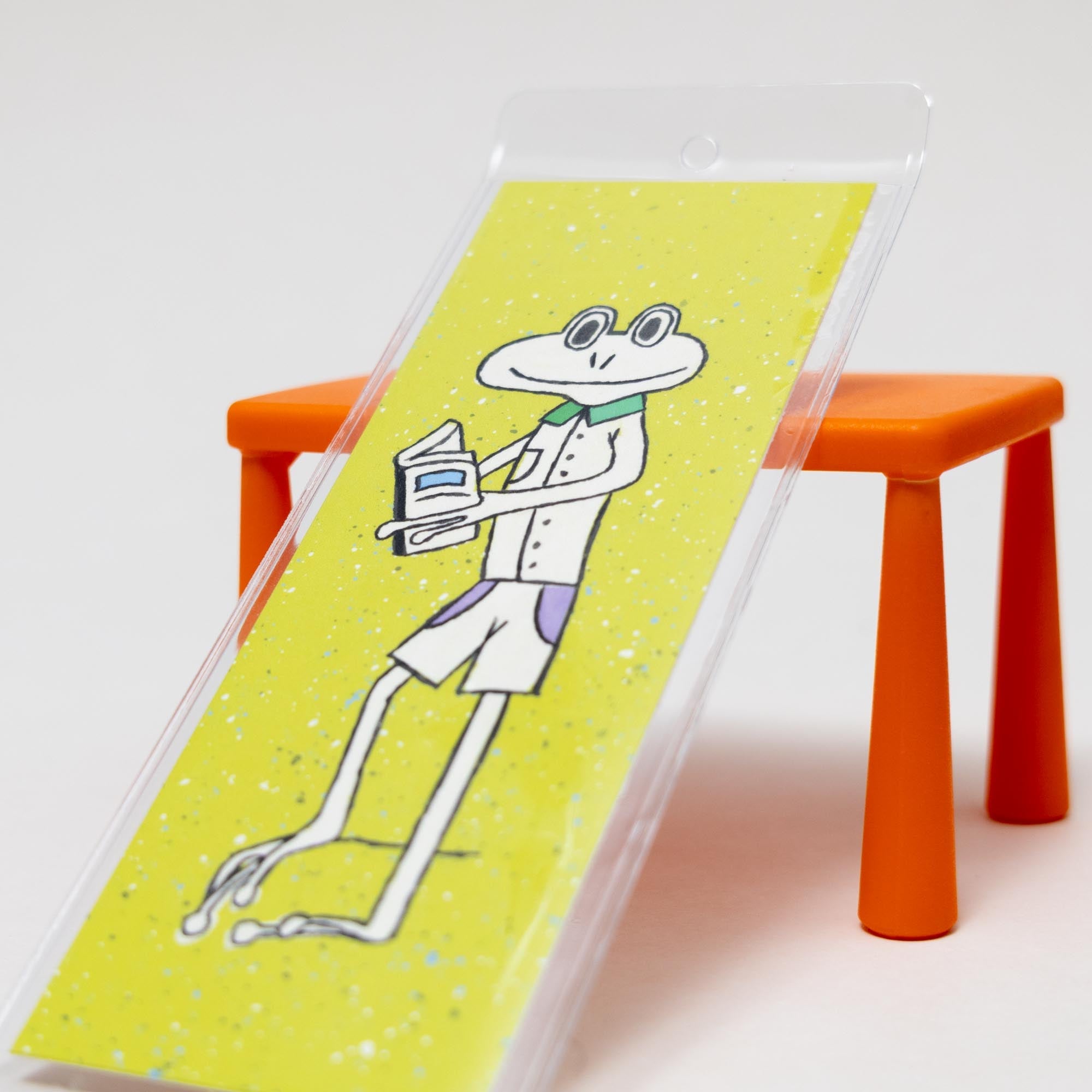 Frog Bookmark | Illustrated Bookmark, 2×5.5" - Esther Nariyoshi