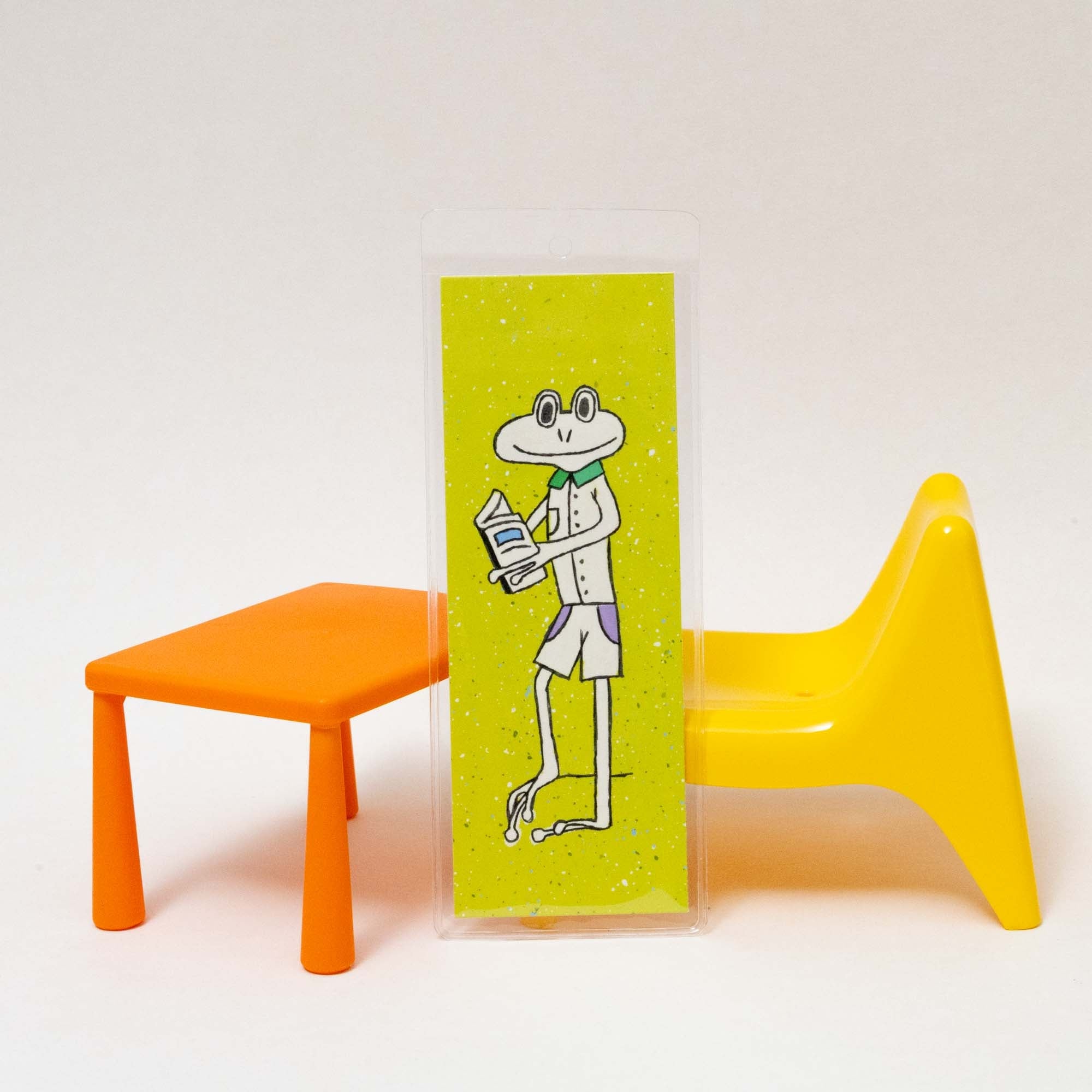 Frog Bookmark | Illustrated Bookmark, 2×5.5" - Esther Nariyoshi