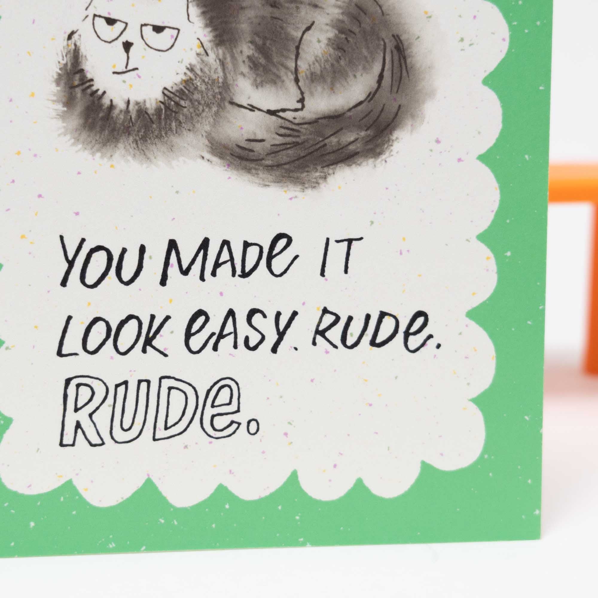 Funny Congratulations Card | You Made It Look Easy Card, A2 - Esther Nariyoshi