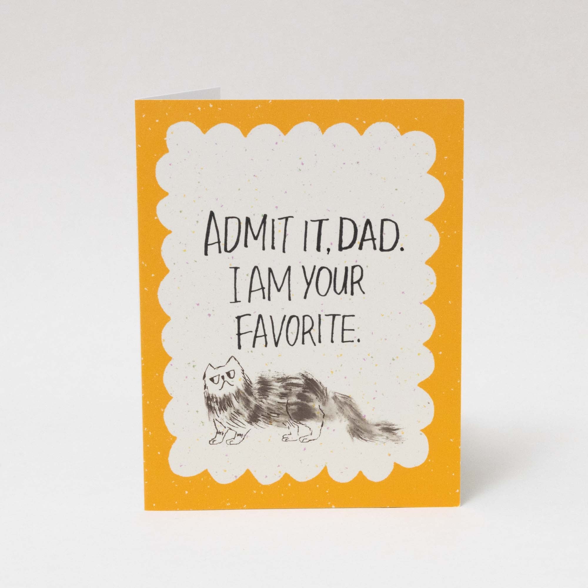 Funny Father's Day Card | Admit It Dad Cat Card, A2 - Esther Nariyoshi
