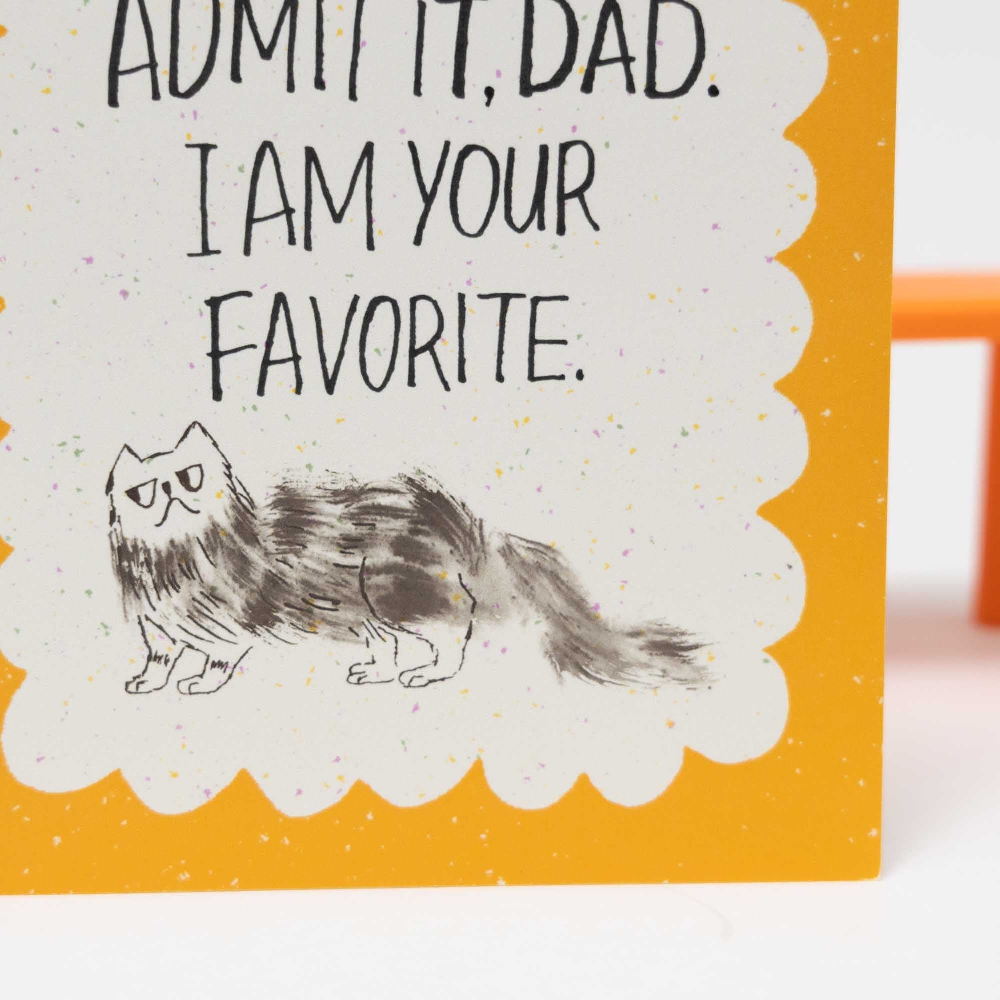Funny Father's Day Card | Admit It Dad Cat Card, A2 - Esther Nariyoshi