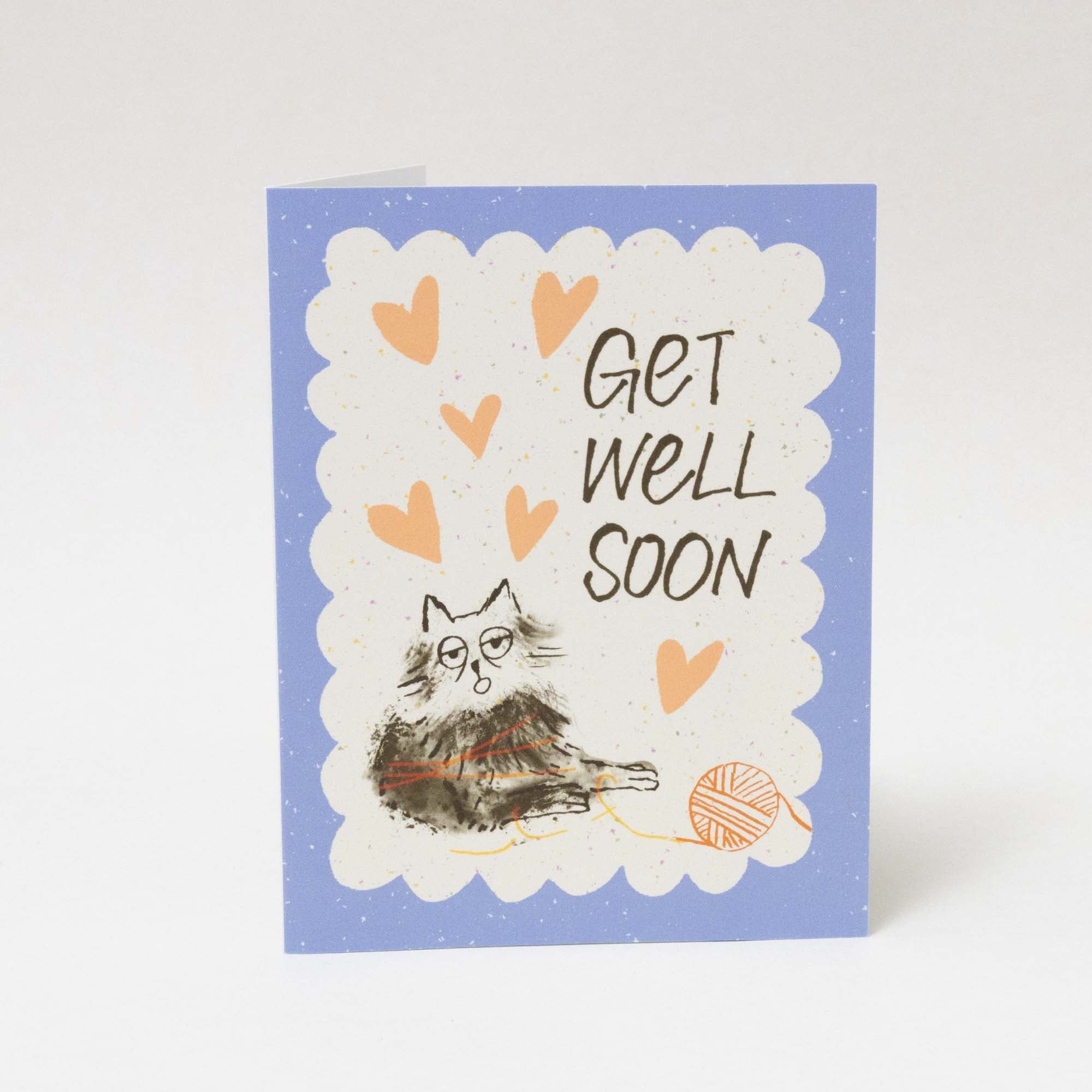 Get Well Soon Cat Card | Illustrated Get Well Card, A2 - Esther Nariyoshi
