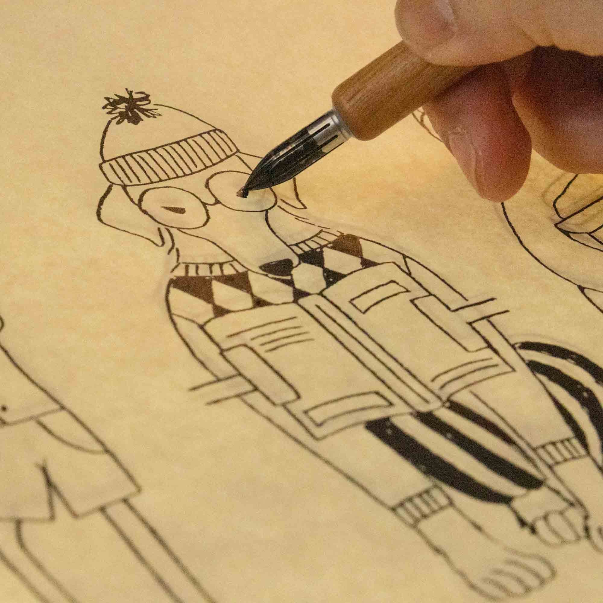 Penguin Bookmark | Illustrated Bookmark, 2×5.5" - Esther Nariyoshi