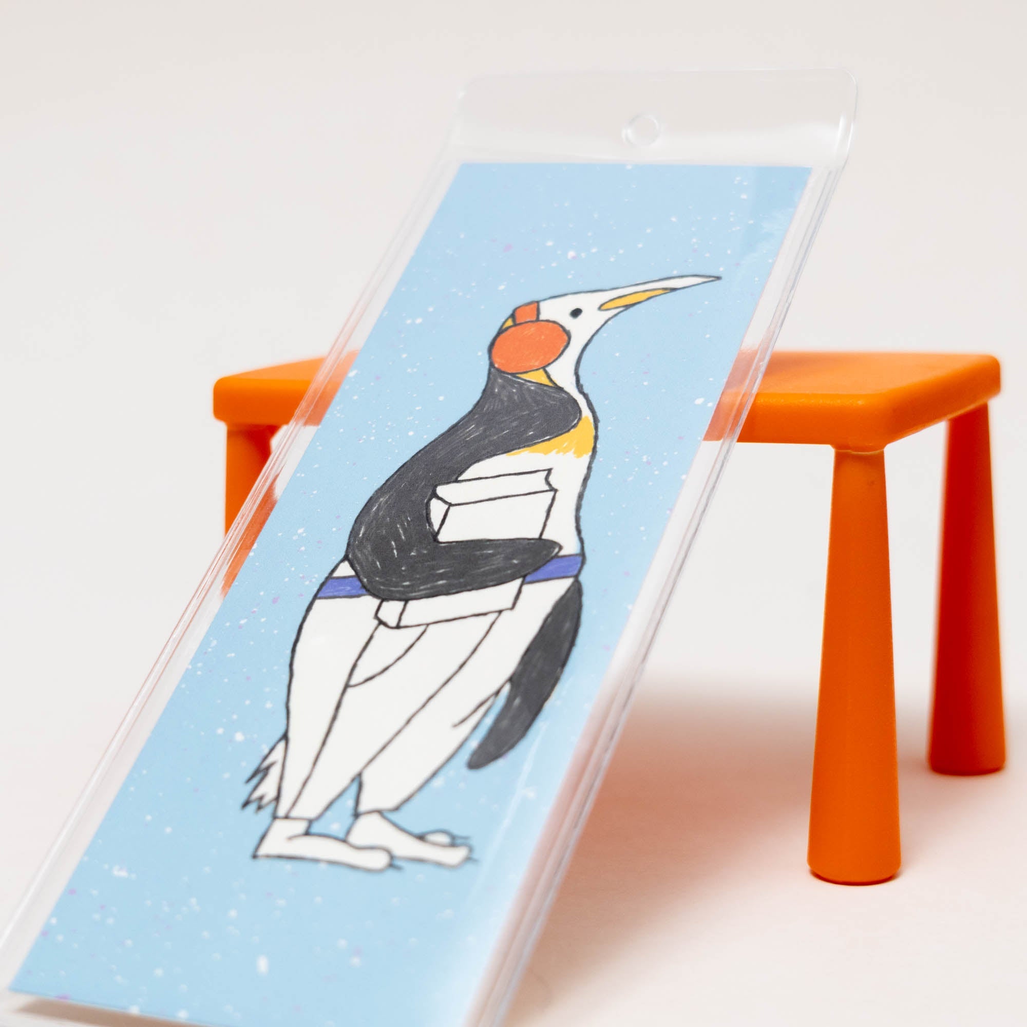 Penguin Bookmark | Illustrated Bookmark, 2×5.5" - Esther Nariyoshi