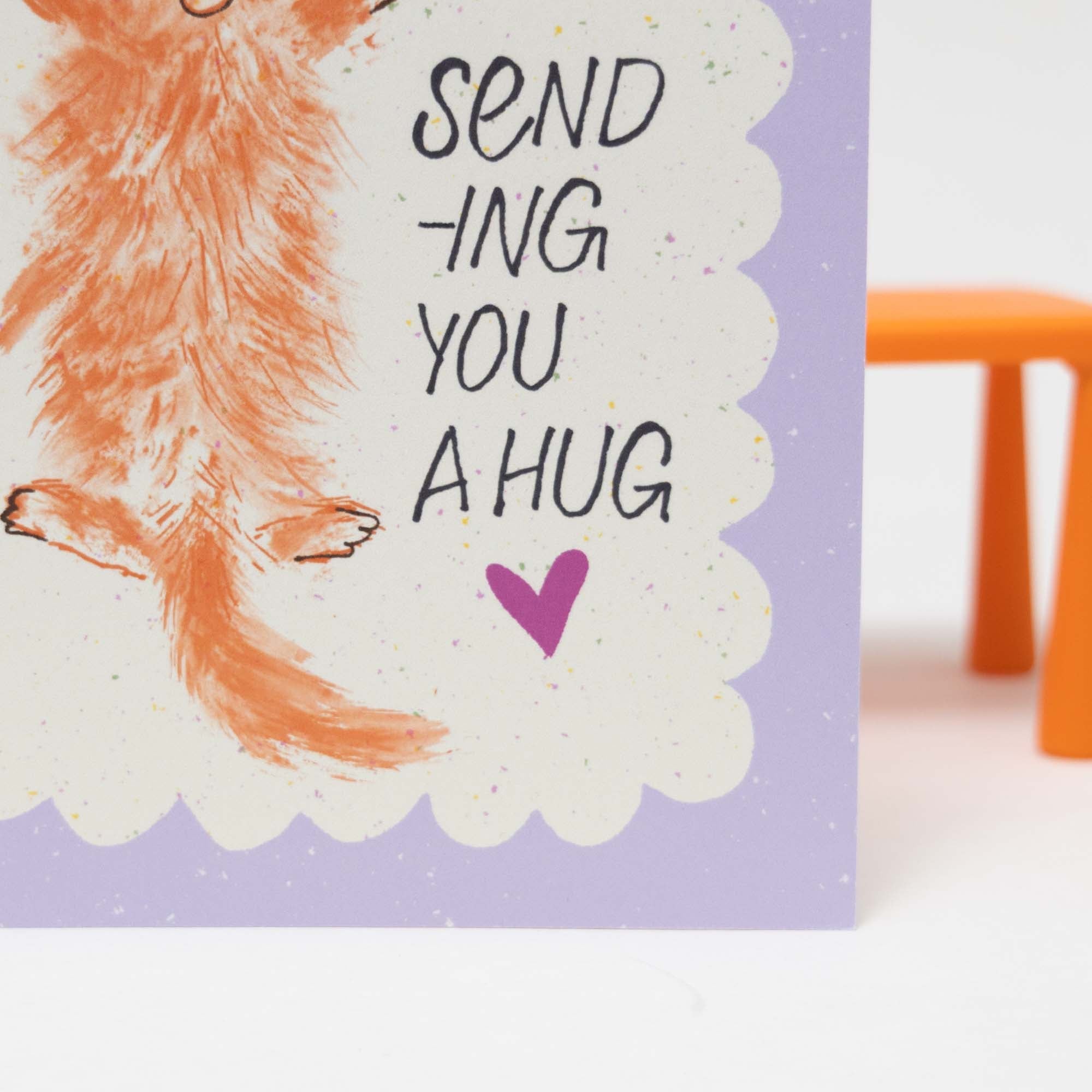 Sending You a Hug Cat Card | Friendship Card, A2 - Esther Nariyoshi