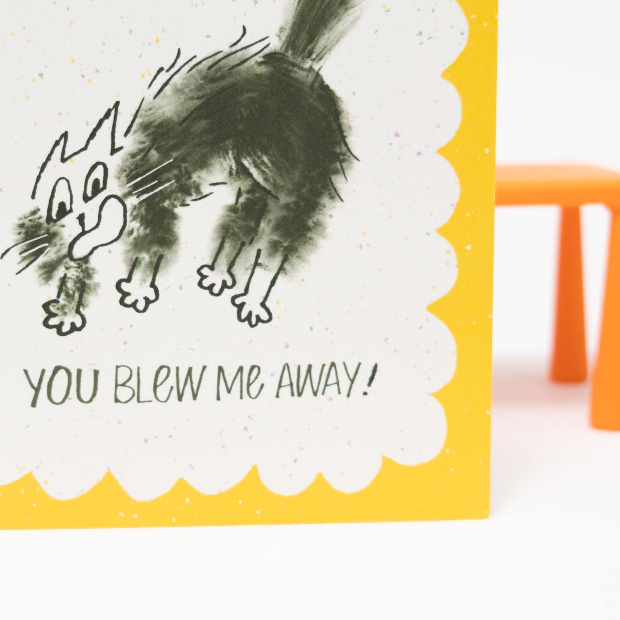 You Blew Me Away Card | Funny Congratulations Card, A2 - Esther Nariyoshi